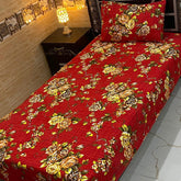 4 Pieces Crystal Cotton Single Pair Bedsheet  SB 512
